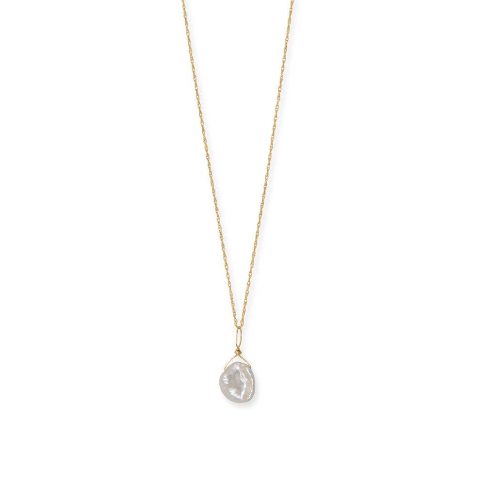 16" 14 Karat Gold Birthstone Necklace (January-December) - Matador Diamond