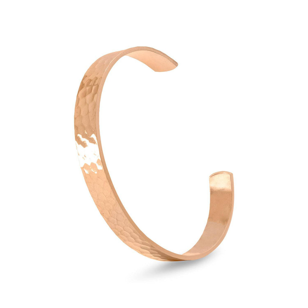 9.9mm Hammered Solid Copper Cuff - Matador Diamond