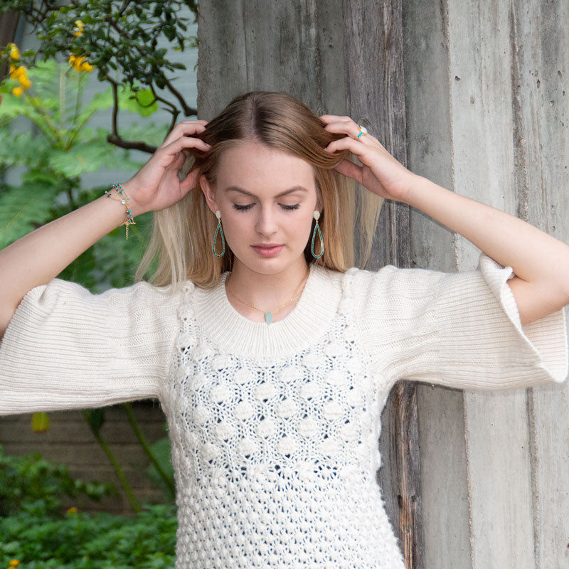 14 Karat Gold Plated Multi Stone Bracelet - Matador Diamond