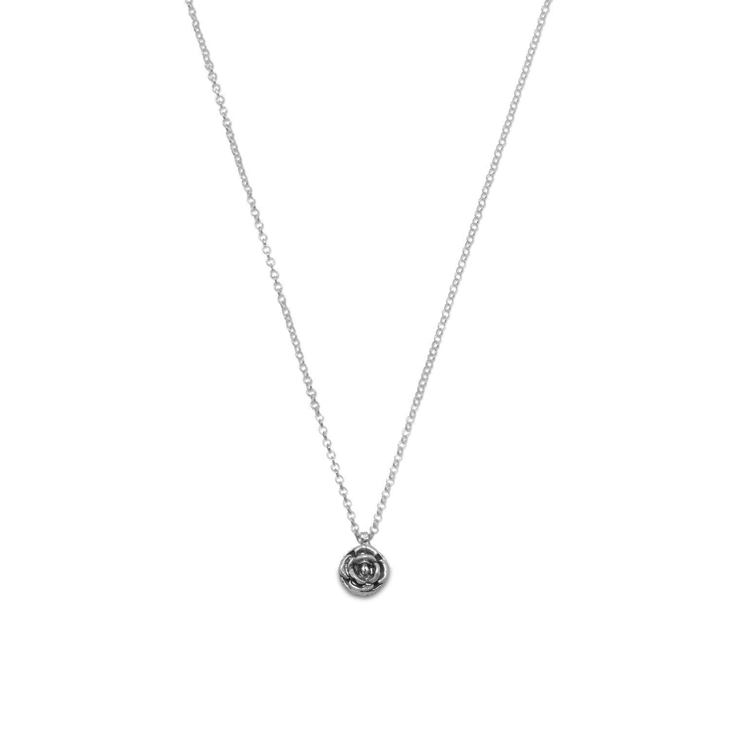 Reversible Ancient Roman Glass and Flower Design Necklace - Matador Diamond