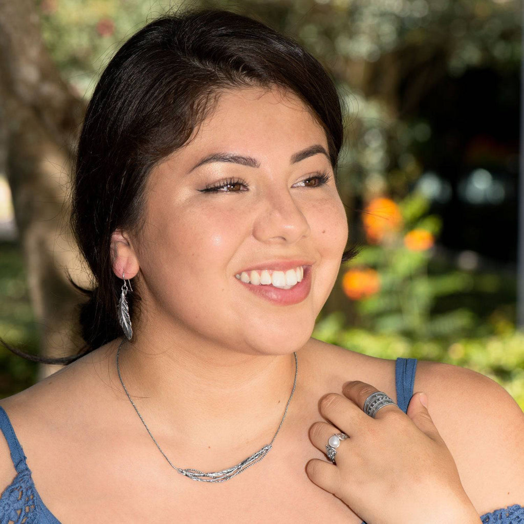 Bali Ring with Flat Beads in the Center and Rope Edge - Matador Diamond