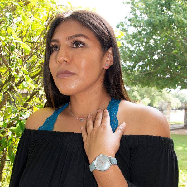 Small Polished Crescent Moon Stud Earrings - Matador Diamond