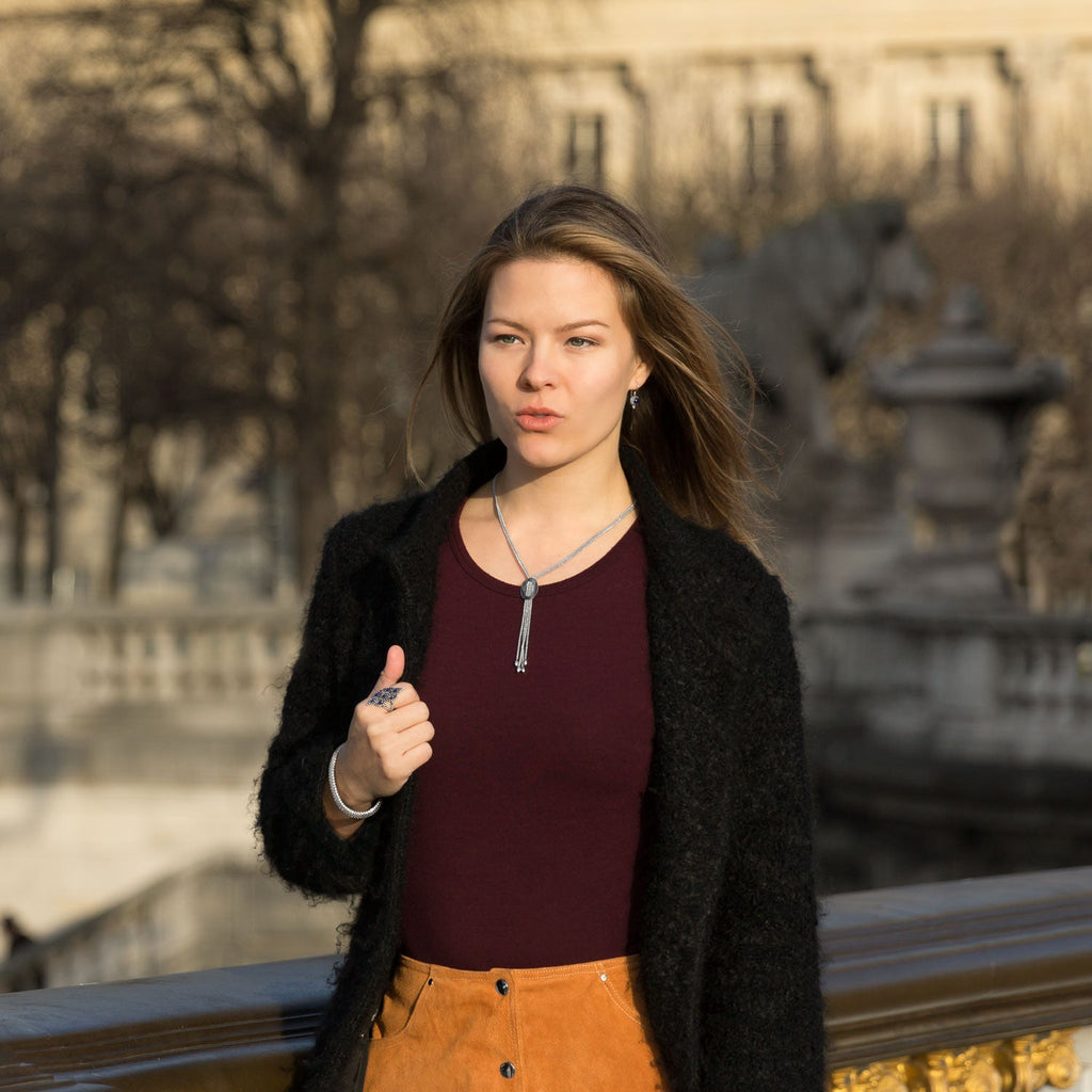 Ornate Oxidized Lapis Ring - Matador Diamond