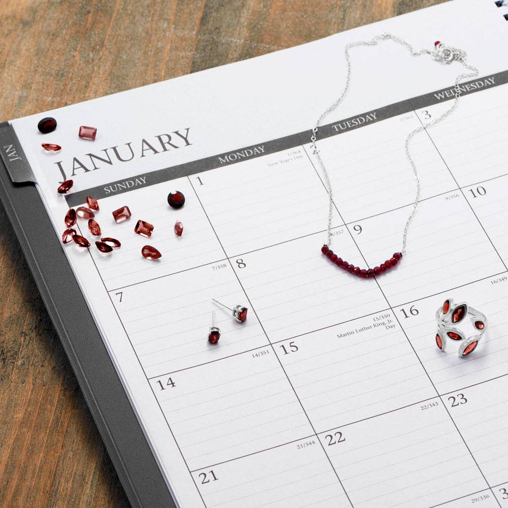 Oval Garnet Earrings - Matador Diamond