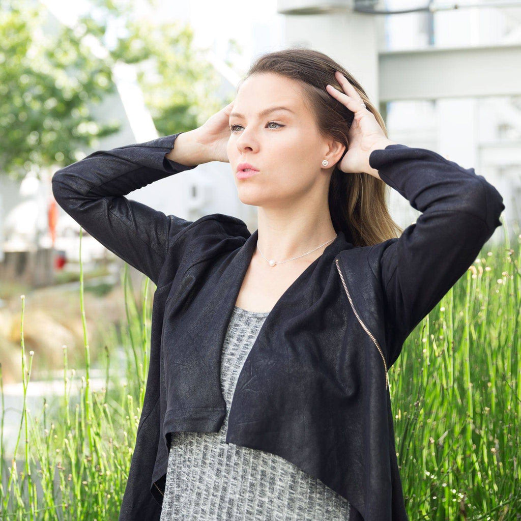 Cultured Freshwater Pearl and CZ Earrings - Matador Diamond