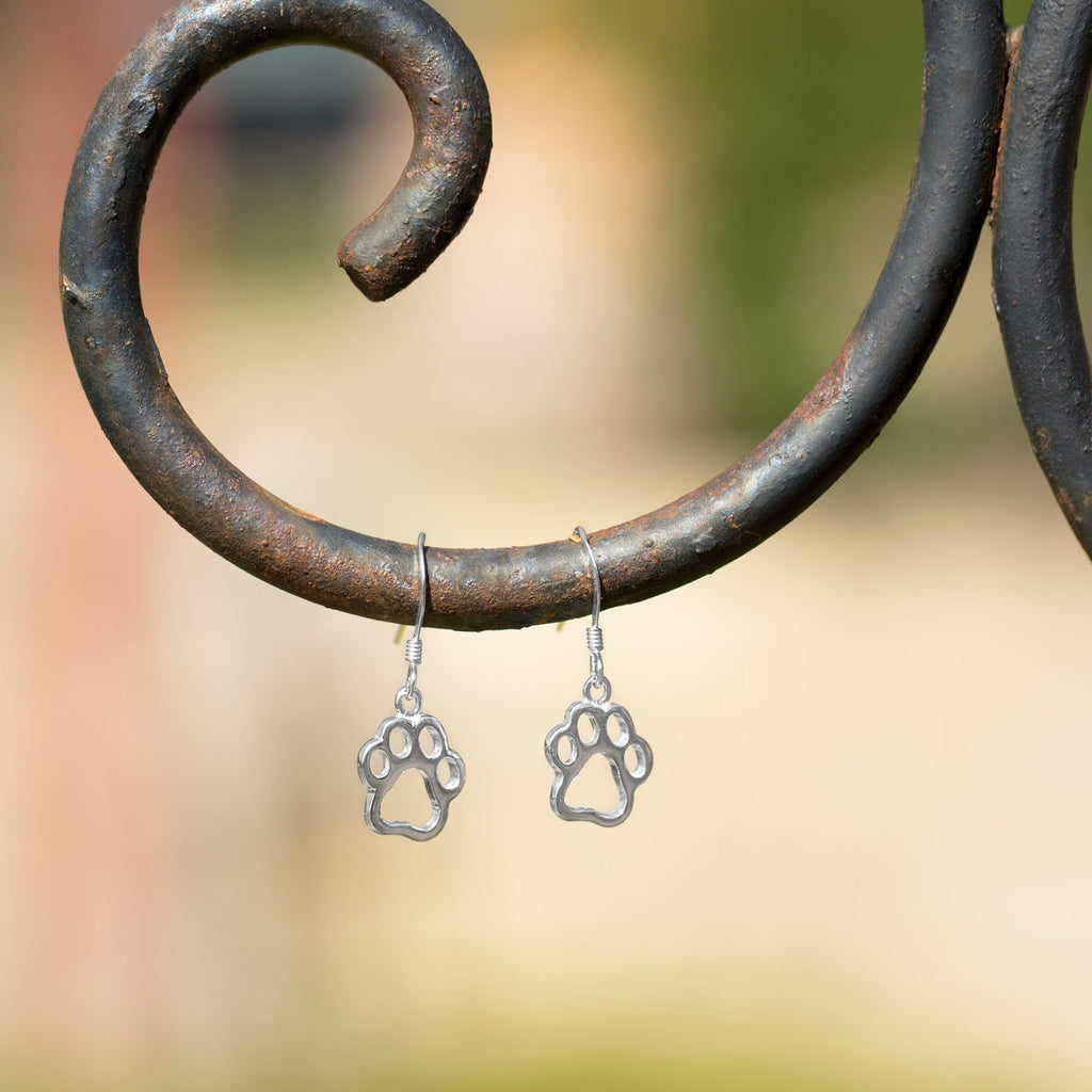 Cut Out Paw Print Earrings - Matador Diamond
