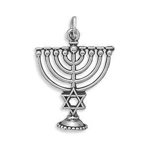 Oxidized 3D Hanukkah Charm