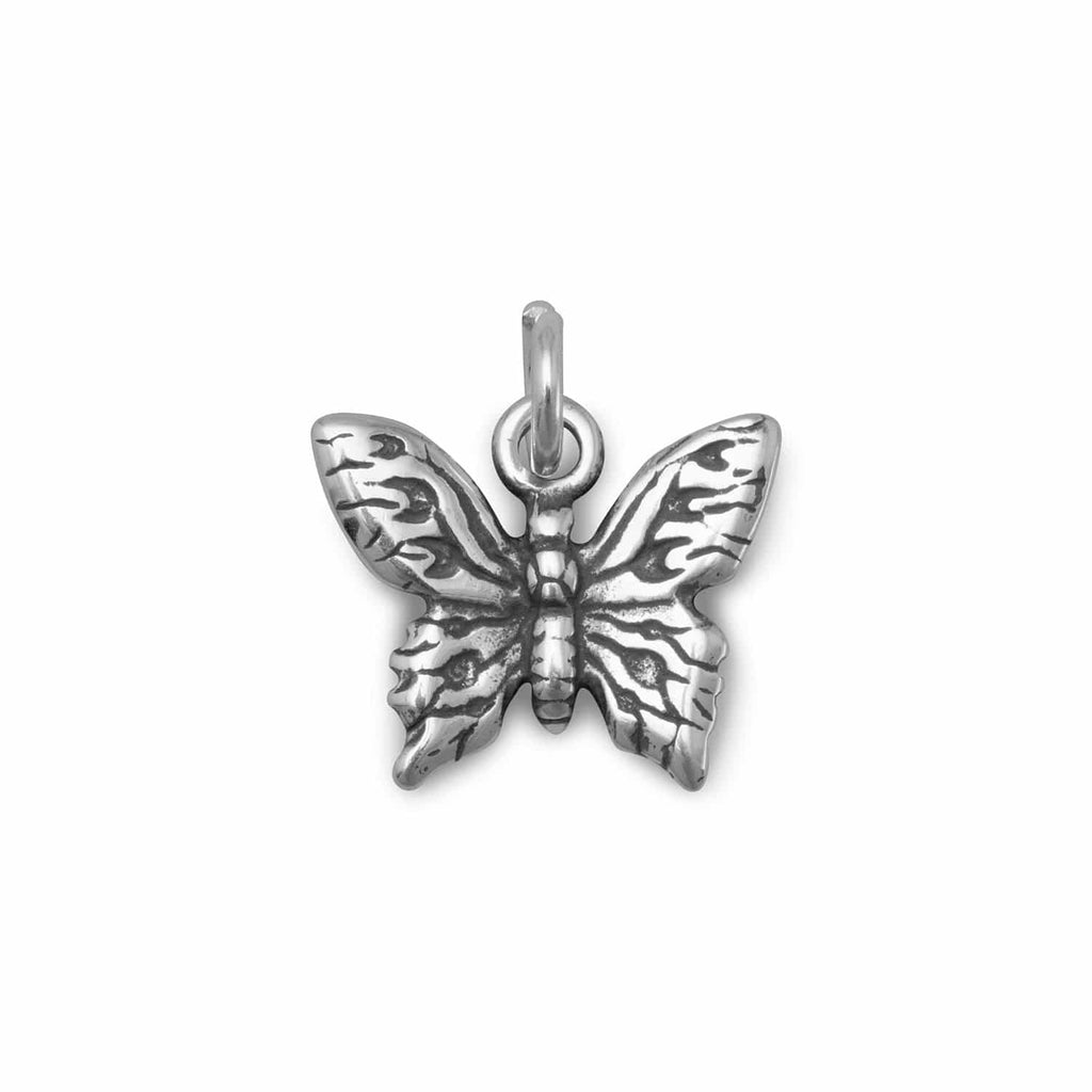 Oxidized 3D Butterfly Charm