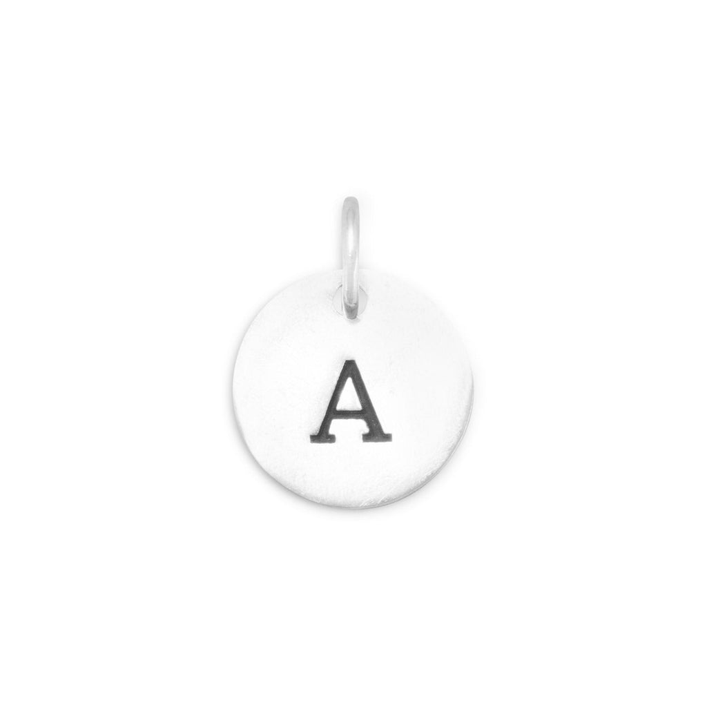 Oxidized Round Initial Charm (A-Z) - Matador Diamond