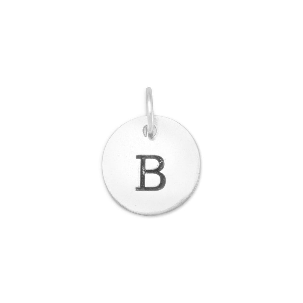 Oxidized Round Initial Charm (A-Z) - Matador Diamond