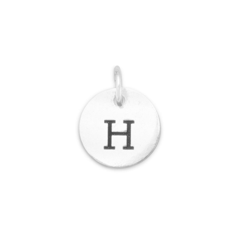 Oxidized Round Initial Charm (A-Z) - Matador Diamond