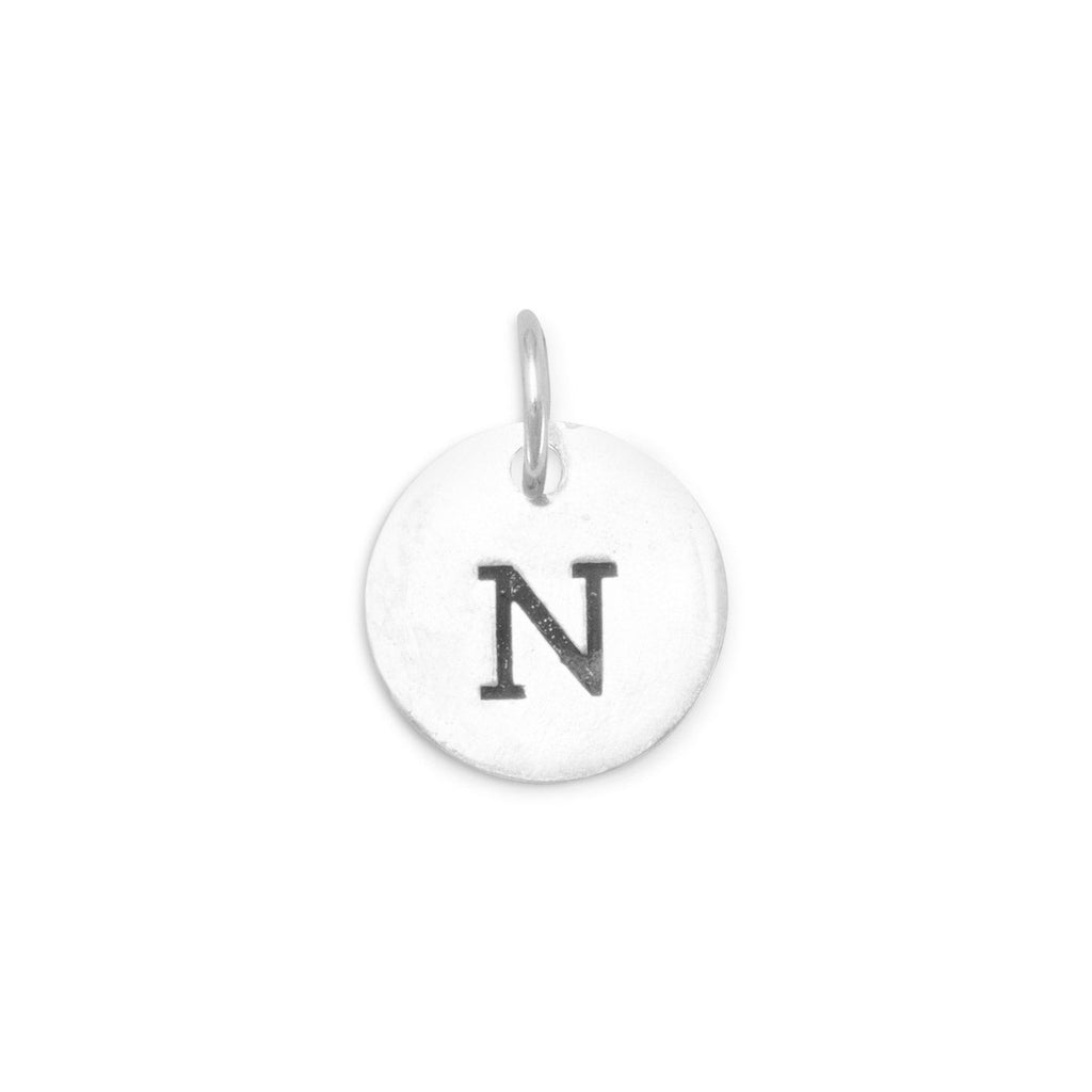 Oxidized Round Initial Charm (A-Z) - Matador Diamond
