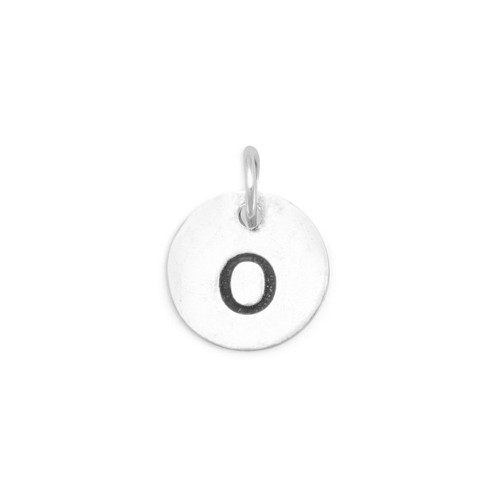 Oxidized Round Initial Charm (A-Z) - Matador Diamond