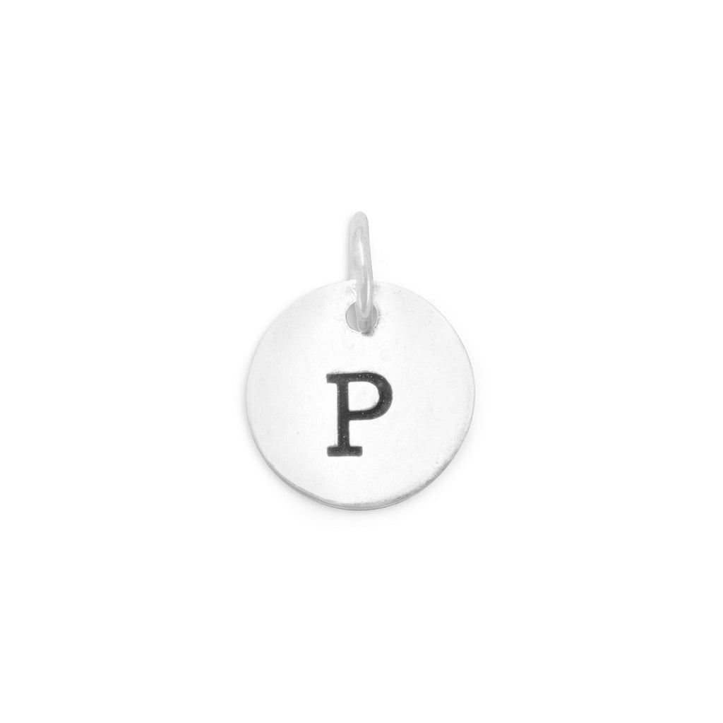 Oxidized Round Initial Charm (A-Z) - Matador Diamond