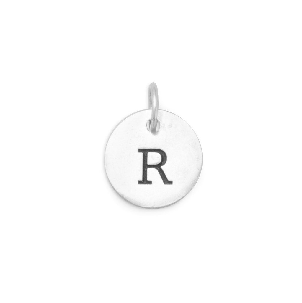 Oxidized Round Initial Charm (A-Z) - Matador Diamond