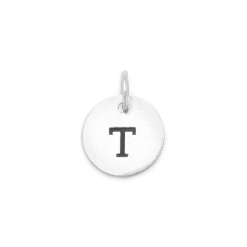 Oxidized Round Initial Charm (A-Z) - Matador Diamond
