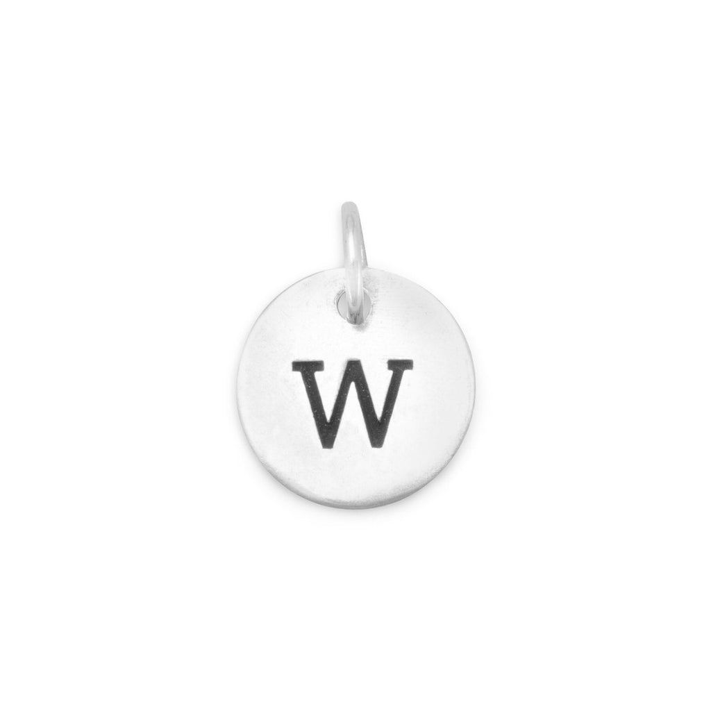 Oxidized Round Initial Charm (A-Z) - Matador Diamond