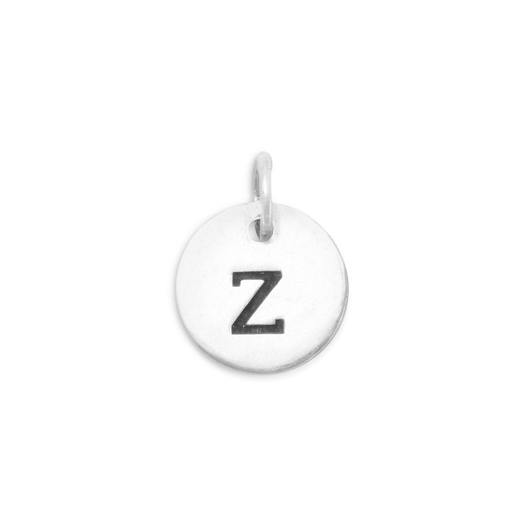 Oxidized Round Initial Charm (A-Z) - Matador Diamond