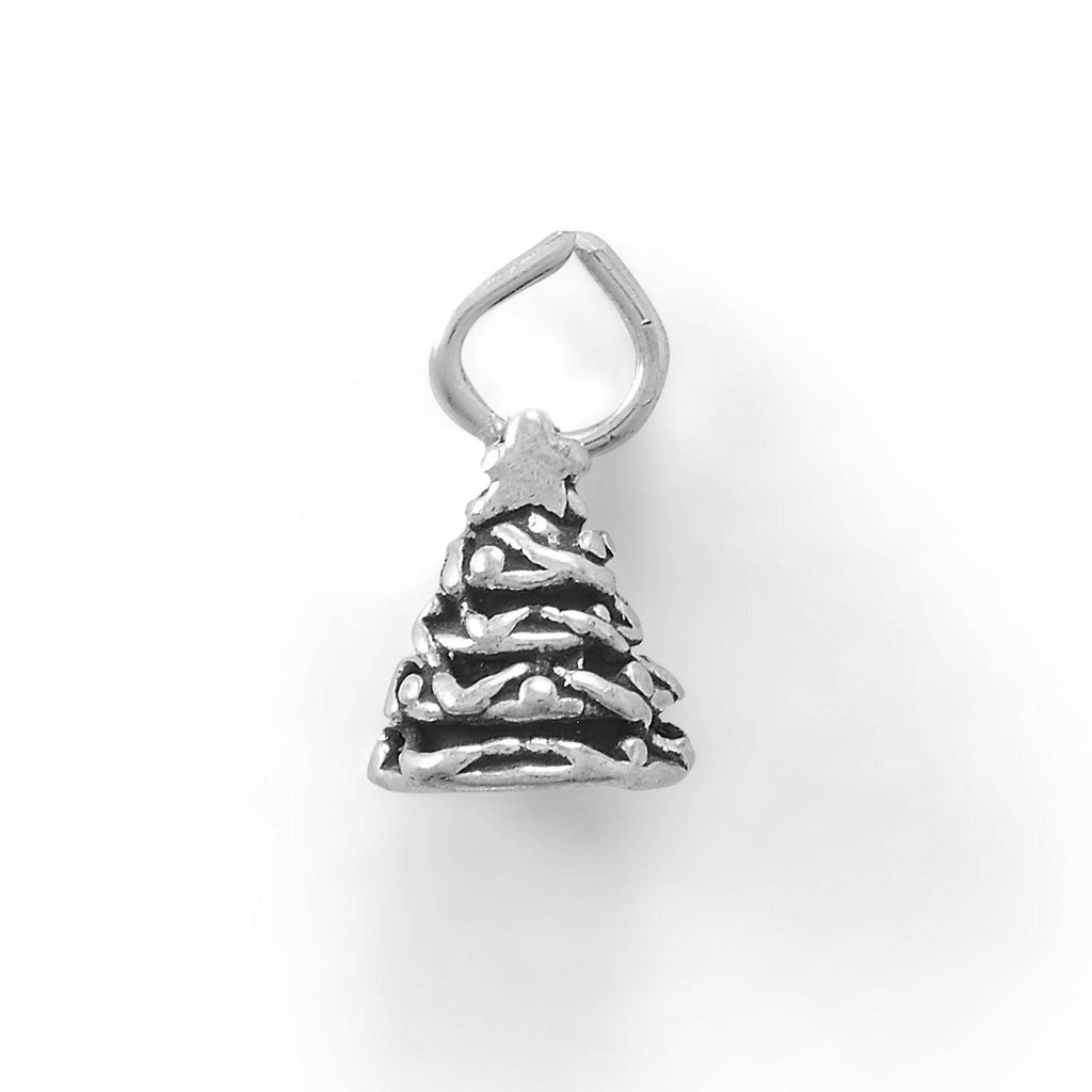 Gather 'round! Oxidized 3D Holiday Tree Charm