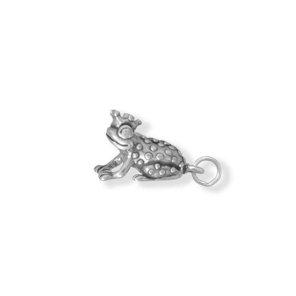 Oxidized 3D Enchanting Frog Prince Charm - Matador Diamond