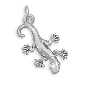 Oxidized "Going Gecko!" Charm