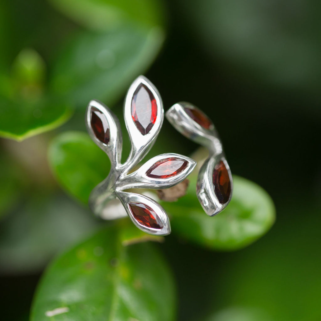 Wrap Around Garnet Ring - Matador Diamond