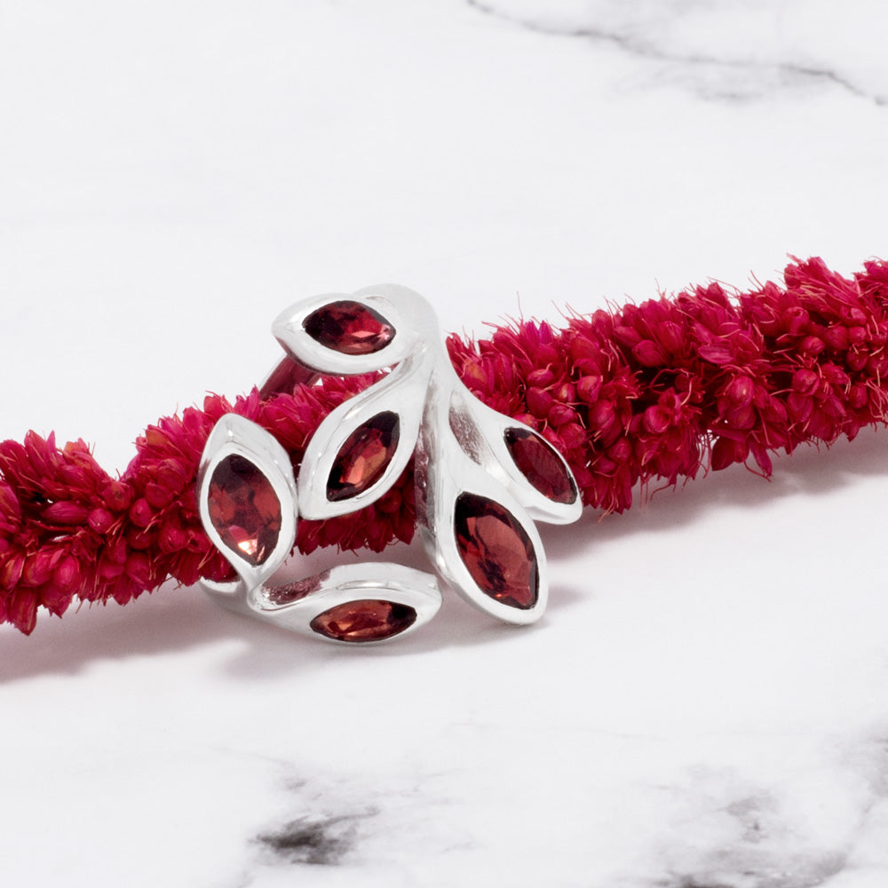 Wrap Around Garnet Ring - Matador Diamond