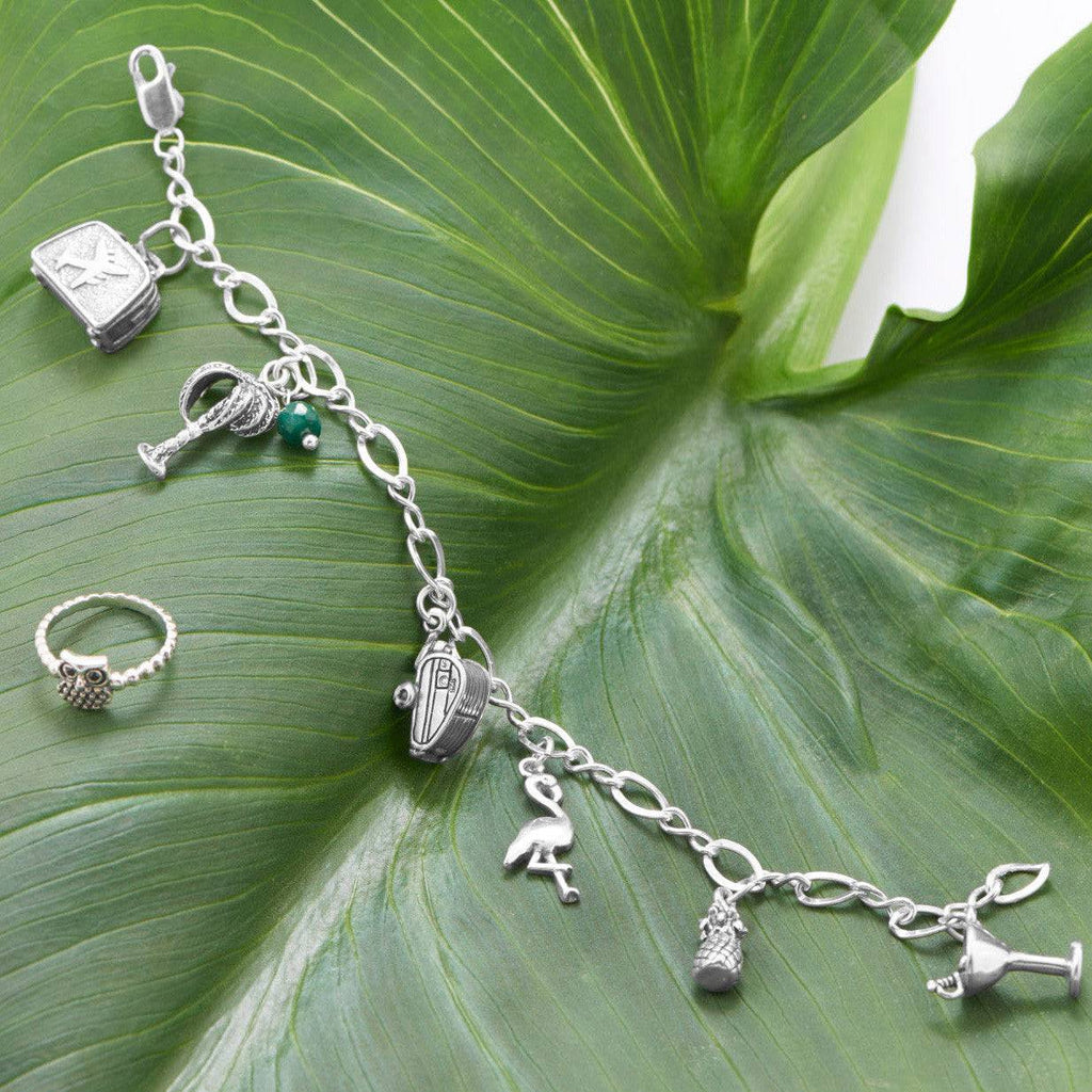 Oxidized 3D Suitcase Charm - Matador Diamond