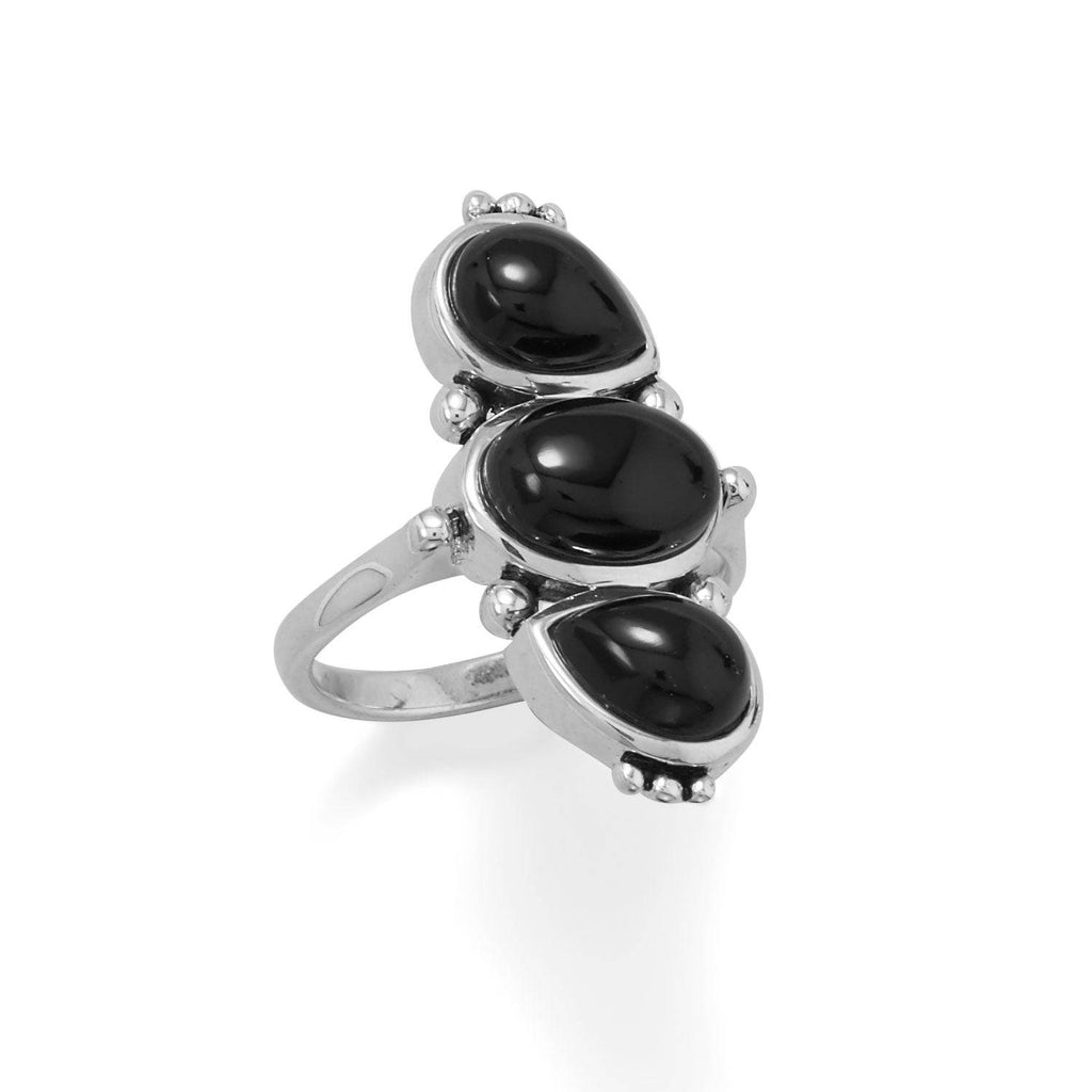 Multi Shape Black Onyx Ring - Matador Diamond