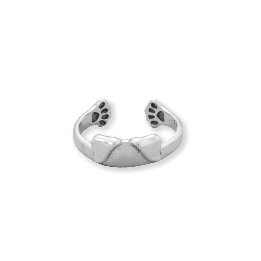 Oxidized Floppy Dog Ear Wrap Ring - Matador Diamond