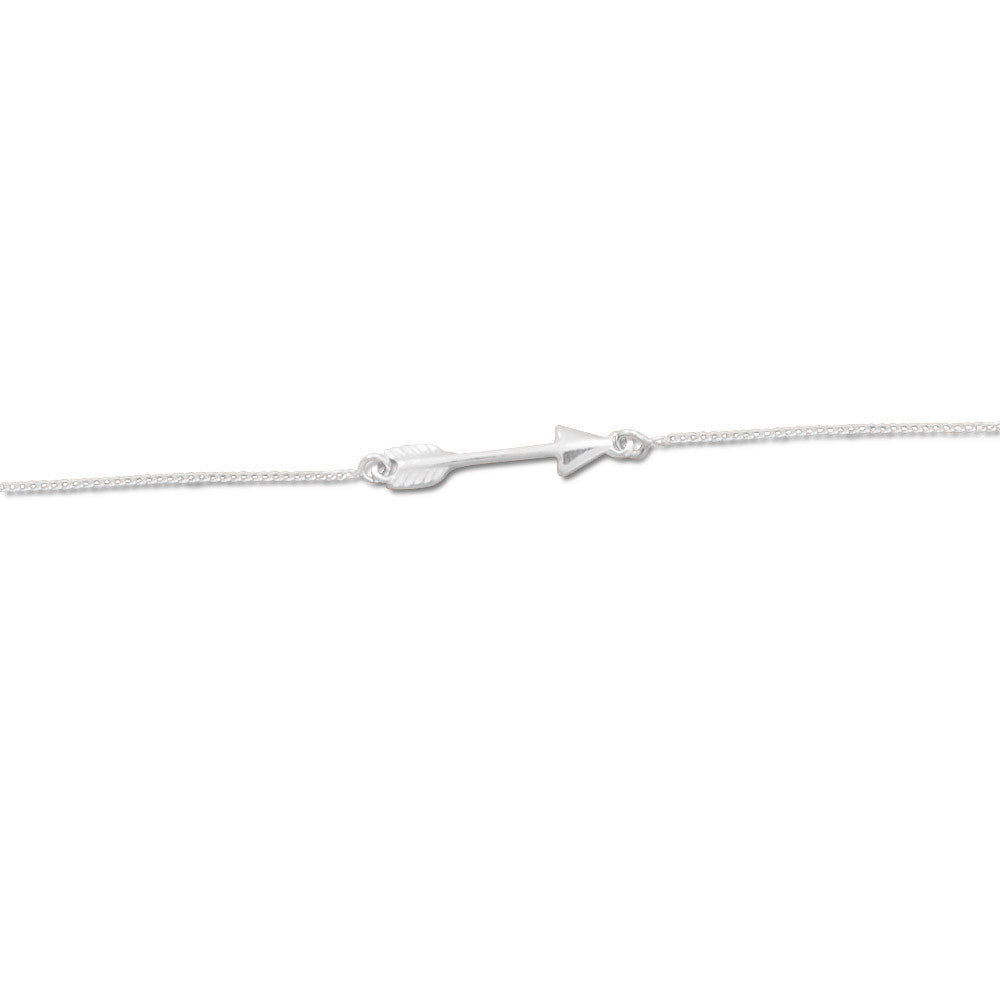 11" + 1" Sideways Arrow Anklet - Matador Diamond