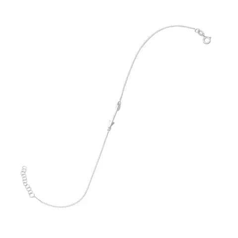 9" + 1" Sideways Arrow Anklet - Matador Diamond