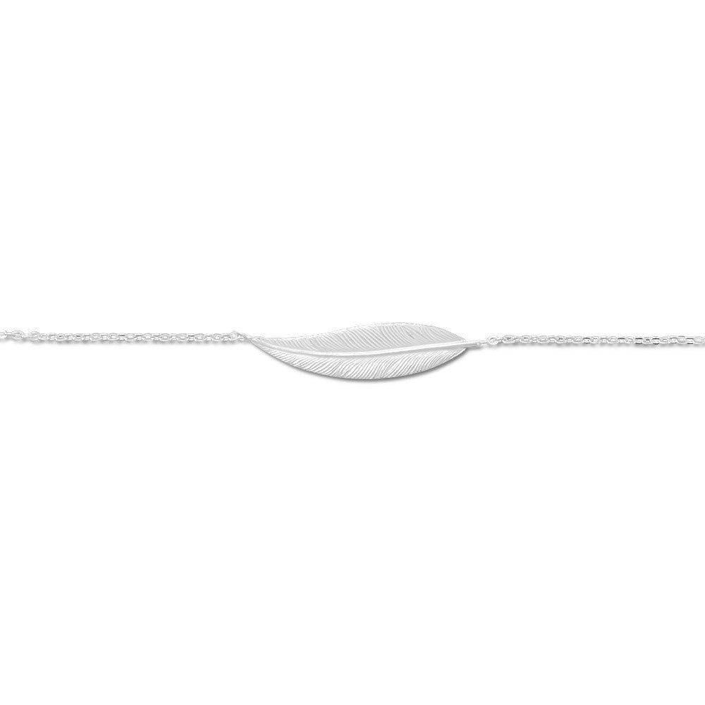 11" + 1" Sideways Feather Anklet - Matador Diamond