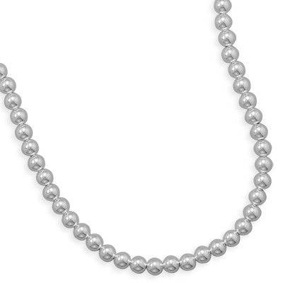 8mm Sterling Silver Bead Strand - Matador Diamond