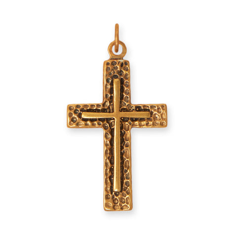 Textured Cross Pendant - Matador Diamond