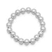 7" 10mm Sterling Silver Bead Stretch Bracelet - Matador Diamond