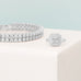 Rhodium Plated Ring with Square CZ - Matador Diamond