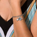Footprint Charm with Blue Crystal - Matador Diamond