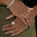 Oxidized Two Tone Multi-Band Spin Ring - Matador Diamond