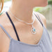 Pear Shape Pendant with Blue Topaz Drop - Matador Diamond
