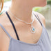 Pear Shape Pendant with Blue Topaz Drop - Matador Diamond