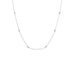 16"+2" Extension Rhodium Plated 6 Bezel Set CZ Necklace