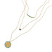 17"/30" 3 Strand Amazonite and Labradorite Necklace - Matador Diamond
