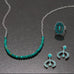 Handmade Oxidized Turquoise Horseshoe Drop Earrings - Matador Diamond