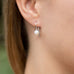 6mm White Cultured Freshwater Pearl Earrings on Euro Wire - Matador Diamond