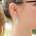 Pear Shape Larimar Earrings - Matador Diamond