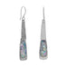 Oxidized Textured Ancient Roman Glass Earrings