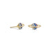 14 Karat Gold Plated Mini CZ Planet Studs