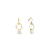 A Kiss of Cute! Rainbow Moonstone Charm Earrings