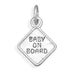 Oxidized "Baby on Board" Charm